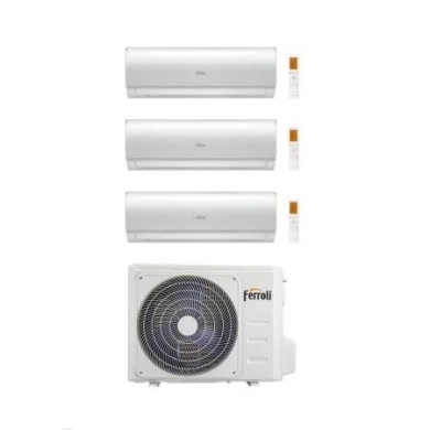 Condizionatore Trial Split Ferroli GIADA M 9+9+12 con 21-3 R-32 Wi-Fi Integrato Alexa e Google HOME 9+9+12 - NOVITA Condizionatore Trial Split Ferroli GIADA M 9+9+12 con 21-3 R-32 Wi-Fi Integrato Alexa e Google HOME 9+9+12 - NOVITA