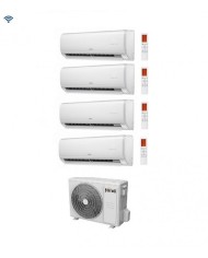 Climatizzatore Condizionatore Quadri Split Inverter Ferroli Giada M 9000+9000+9000+9000 btu con 28-4 Wi-Fi Integrato Alexa e Google HOME 9+9+9+9 - NOVITA Climatizzatore Condizionatore Quadri Split Inverter Ferroli Giada M 9000+9000+9000+9000 btu con 28-4 Wi-Fi Integrato Alexa e Google HOME 9+9+9+9 - NOVITA
