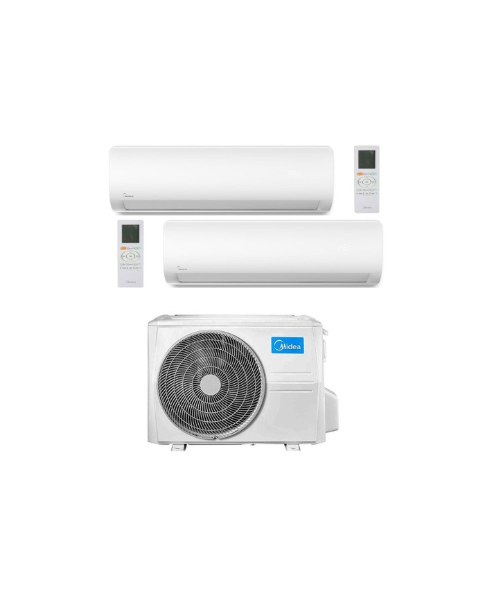 Climatizzatore Condizionatore Midea Dual Split Inverter Elegance 9000+12000 con M2OE-18HFN8-Q R-32 Wi-Fi Optional 9+12 Climatizzatore Condizionatore Midea Dual Split Inverter Elegance 9000+12000 con M2OE-18HFN8-Q R-32 Wi-Fi Optional 9+12