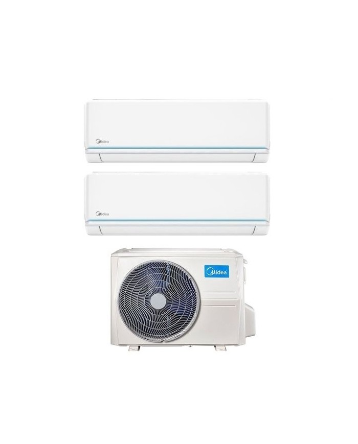 Condizionatore Midea Dual Split Inverter serie EVOLUTION 9+9 con M2OH-14HFN8-Q R-32 Wi-Fi integrato 9000+9000 Condizionatore Midea Dual Split Inverter serie EVOLUTION 9+9 con M2OH-14HFN8-Q R-32 Wi-Fi integrato 9000+9000