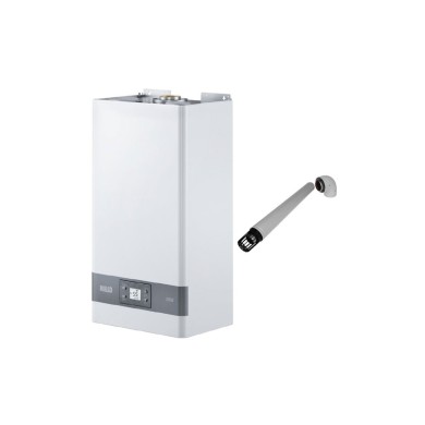 Scaldabagno camera stagna Riello Mini 17 LN Low NOx completo di kit scarico fumi GPL Scaldabagno camera stagna Riello Mini 17 LN Low NOx completo di kit scarico fumi GPL