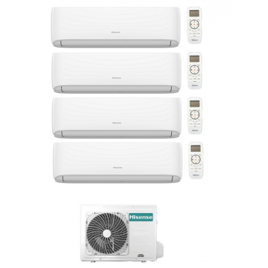 Condizionatore Quadri Split Hisense Hi-Comfort 9+9+9+9 con 4AMW81U4RJC R-32 Wi-Fi Integrato Condizionatore Quadri Split Hisense Hi-Comfort 9+9+9+9 con 4AMW81U4RJC R-32 Wi-Fi Integrato