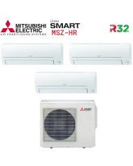 Climatizzatore Condizionatore Mitsubishi Electric Trial Split Inverter serie SMART MSZ HR 9+12+12 con MXZ-3HA50VF R-32 Wi-Fi Optional 9000+12000+12000 Climatizzatore Condizionatore Mitsubishi Electric Trial Split Inverter serie SMART MSZ HR 9+12+12 con MXZ-3HA50VF R-32 Wi-Fi Optional 9000+12000+12000