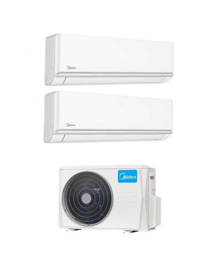 Climatizzatore Condizionatore Midea Dual Split Inverter Elegance 12000+12000 con M2OE-18HFN8-Q R-32 Wi-Fi Optional 12+12 Climatizzatore Condizionatore Midea Dual Split Inverter Elegance 12000+12000 con M2OE-18HFN8-Q R-32 Wi-Fi Optional 12+12
