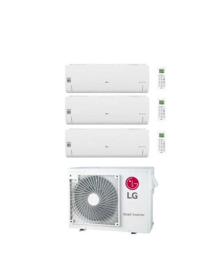 Climatizzatore Condizionatore LG Trial Split Inverter Libero Smart 7+7+9 CON MU3R19 R-32 - 7000+7000+9000 Climatizzatore Condizionatore LG Trial Split Inverter Libero Smart 7+7+9 CON MU3R19 R-32 - 7000+7000+9000