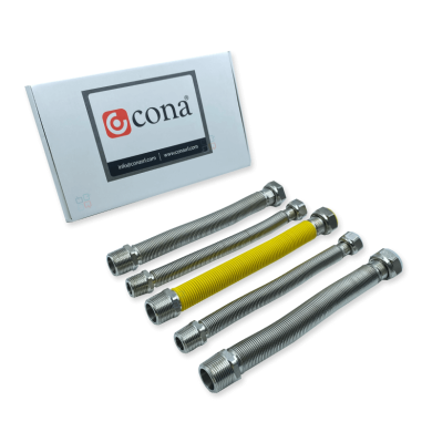 Kit Raccordi Flessibili Certificato Allacciamento CONA per Caldaie Murali Kit Raccordi Flessibili Certificato Allacciamento CONA per Caldaie Murali