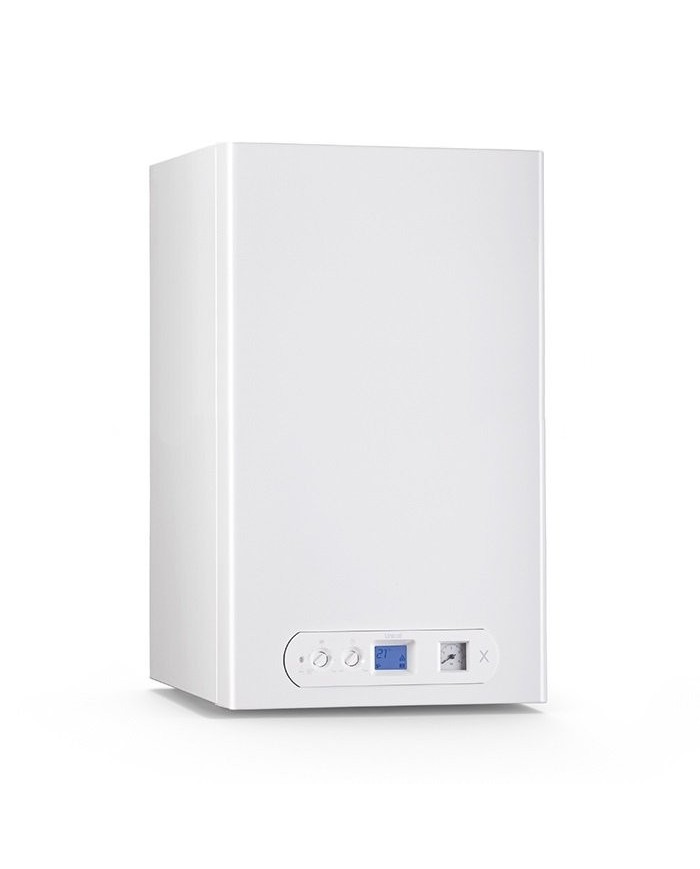 Caldaia UNICAL X 32 C a condensazione Low NOx 6 Completa di kit scarico fumi metano in acciaio INOX - ErP Caldaia UNICAL X 32 C a condensazione Low NOx 6 Completa di kit scarico fumi metano in acciaio INOX - ErP